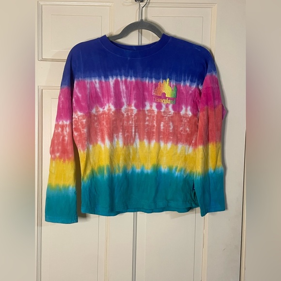 Disney Land Spirit Jersey Tie Dye Long Sleeve T-Shirt Kids Youth Size Large - Picture 7 of 7